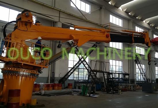 4T30M Telescopic Jib Ship Deck Marine Offshore Crane